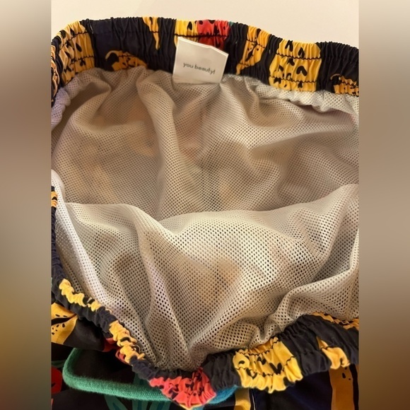 Skwosh Fruit Salad 2.0 black swim shorts green tie sz XL mesh-lined Australian - Picture 8 of 12